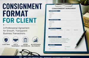 Consignment Format for Client