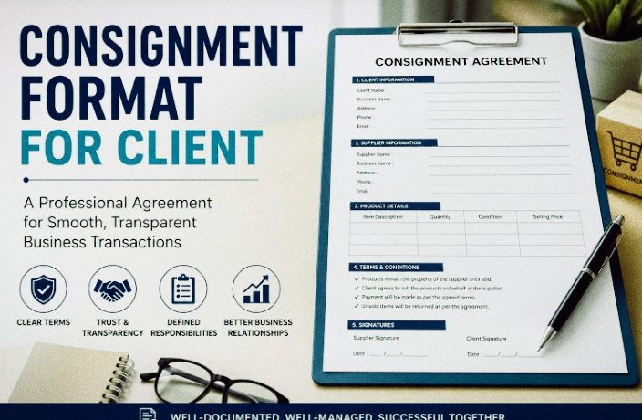 Consignment Format for Client